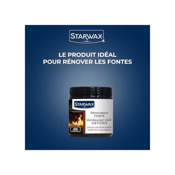 Starwax gjutjärnsrenovator - 200 ml kastrull