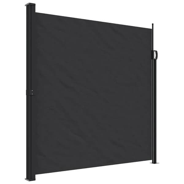 vidaXL Fällbar sidokappa svart 200x300 cm 4004354