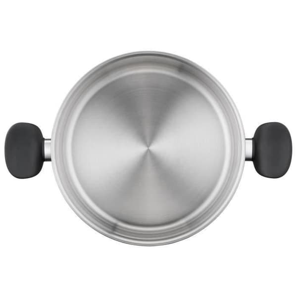 Gryta i rostfritt stål+glaslock 24 cm primär E3084604 Tefal