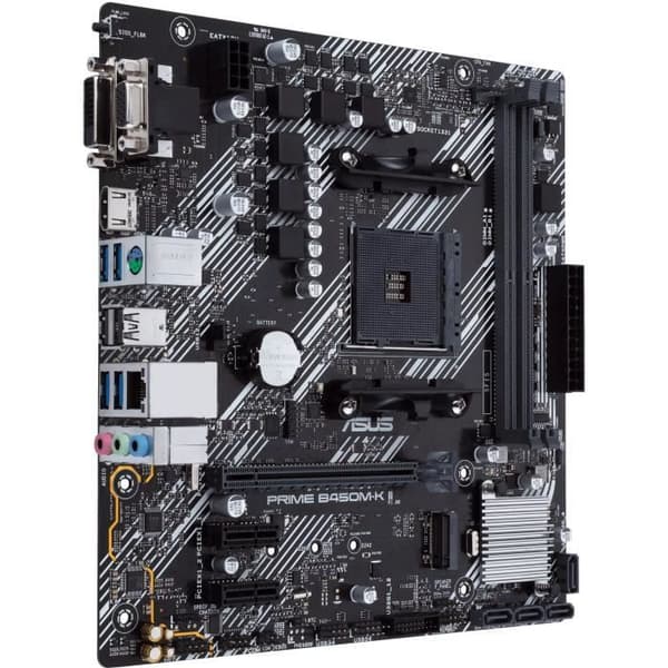Moderkort - ASUS - Prime B450M-K II - AMD B450 - AM4 plats micro ATX