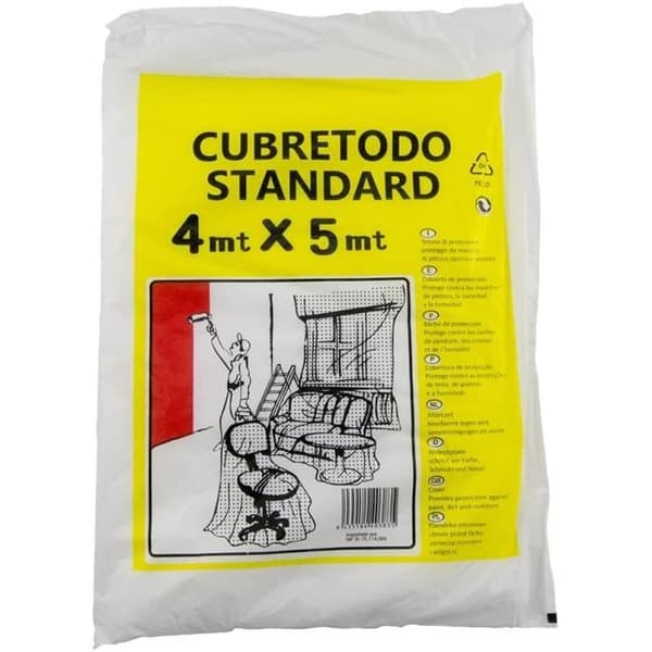 Standard plasttick 4 m x 5 m.