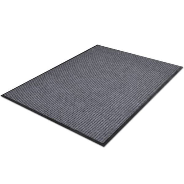 Entrématta - vidaXL - 90 x 150 cm - Halkfria PVC - Grå - Rektangulär