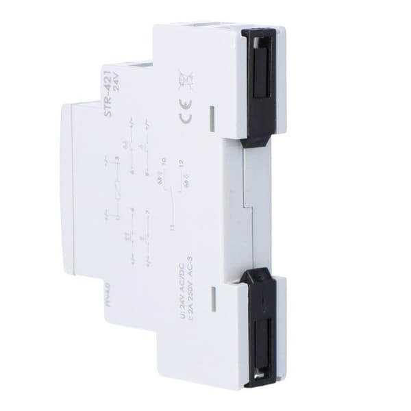 Rullgardinsregulator med två knappar STR-421, Un=24V AC, 8A, 1 modul