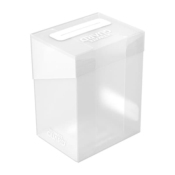 Kortlåda - Ultimate Guard - Deck Case Box 80+ - Transparent - 80 kort - Arkivskydd