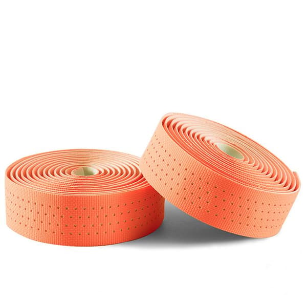 Cykelhandske i perforerat silikon - orange