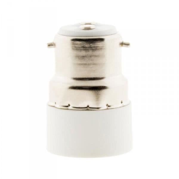 Sockeladapter - Zenitech - B.22 till E.14 - Svart - 250V - 100W