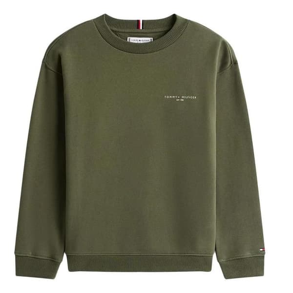 Sweatshirt Grön Kille Tommy Hilfiger Mini Corp