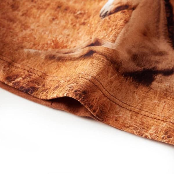 Klänningströja - vidaXL - Flicka - Färg cognac - Elastisk midja - Lätt och sträckbart tyg