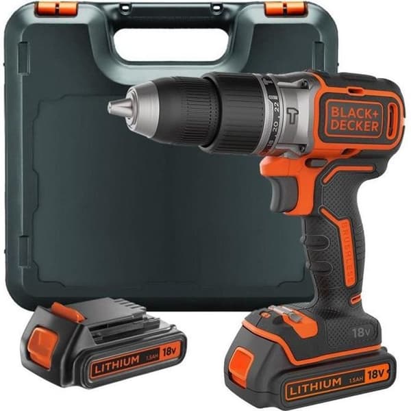 Black & Decker BL188KB sladdlös slagborrmaskin - 18V - 2x batterier - box
