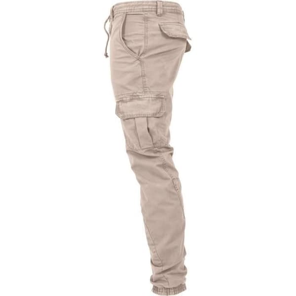 Cargo-joggingbyxor - Urban Classics - Sandbeige - 100% bomull - För män - Bekväm passform