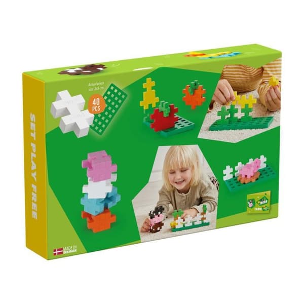 Utbildningsspel - Plus Plus - Gård - 40 bitar - Blandat - Från 3 år