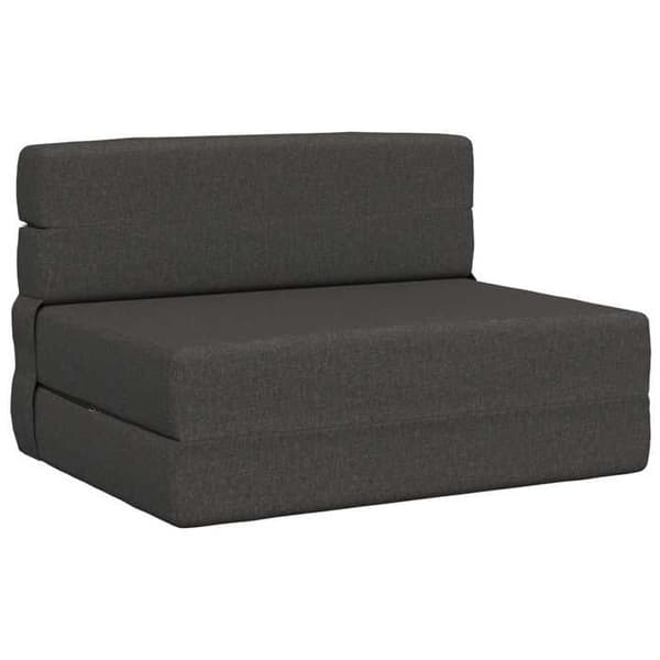 vidaXL Fällbar sängsoffa Mörkgrå 100 x 80 x 60 cm Tyg 900103