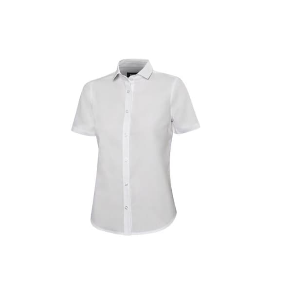 Polycotton chemisette för kvinnor Velilla - vit