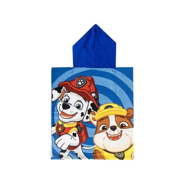 Poncho Barn Paw Patrol Blå 100% Polyester Absorberande One Size