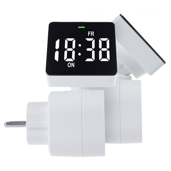 Programmerbar kontakt - GreenBlue - GB610 E - Digital klocka - Max last 16A - IP20
