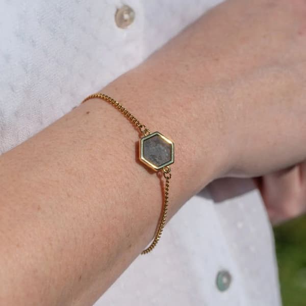 Armband i Labradoritsten för kvinnor Sloya Hexalia