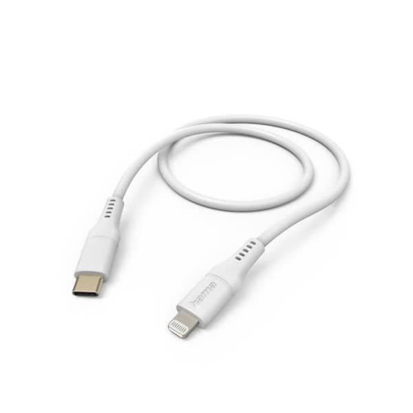 Laddningskabel - Hama - Flexibel - 1,5 m - USB-C - Lightning - Silikon
