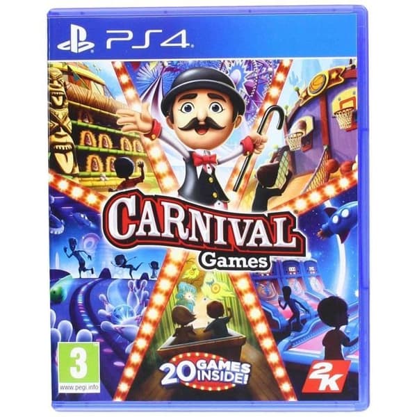 Videospel - 2K Games - CARNIVAL GAMES - PS4 - 20 arkadspel - PEGI 3+