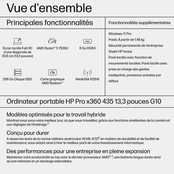 HP Pro x360 435 G10 Bärbar dator