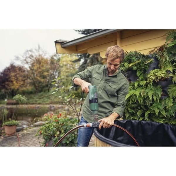 Mini-pump för borrmaskin - GARDENA - Max. flöde 2400 l/h - Max. tryck 3 bar - 2 års garanti