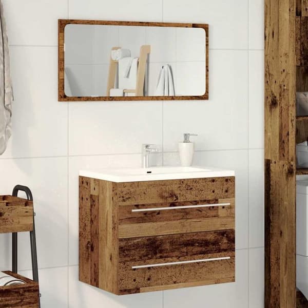 Badmöbel gammalt trä 60x38,5x48 cm