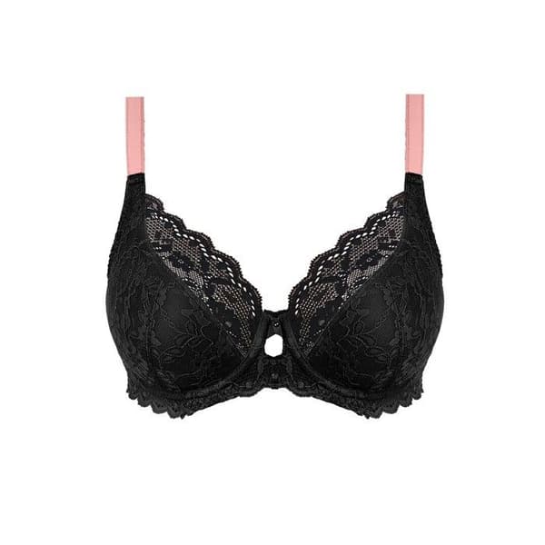 Freya - Black Offbeat Plunge BH