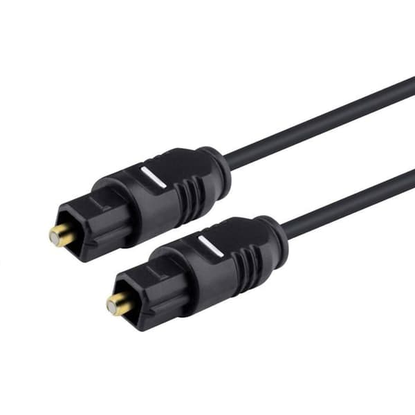 Digital ljudkabel - CABLEPELADO - REF-50564 - Toslink hane - 0,50 m - Svart