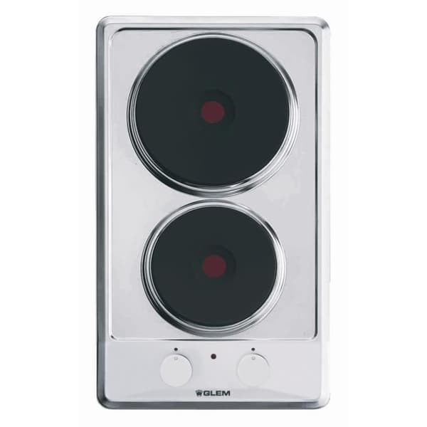 Glem GT320IX elektrisk häll - 2 element - 30 cm - rostfritt stål