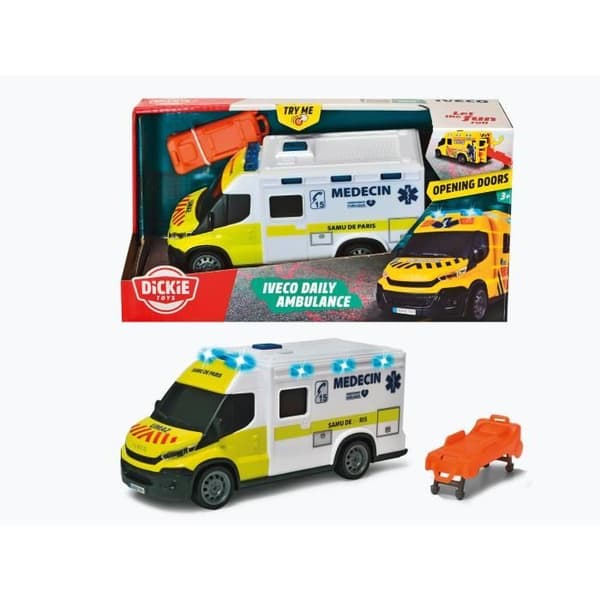 Samu ambulans - Dickie - IVECO Daily - Freewheel - Ljud och ljuseffekter