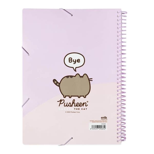 A4 mapp - Pusheen - 30 fackor - Elastisk - Söt design - Hållbara material