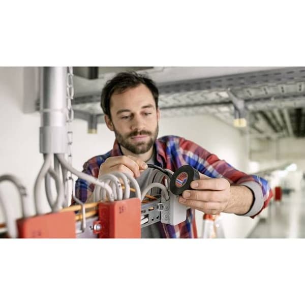 Flerfärgad elektrisk isoleringstejp 10mx15mm set med 10 Tesa