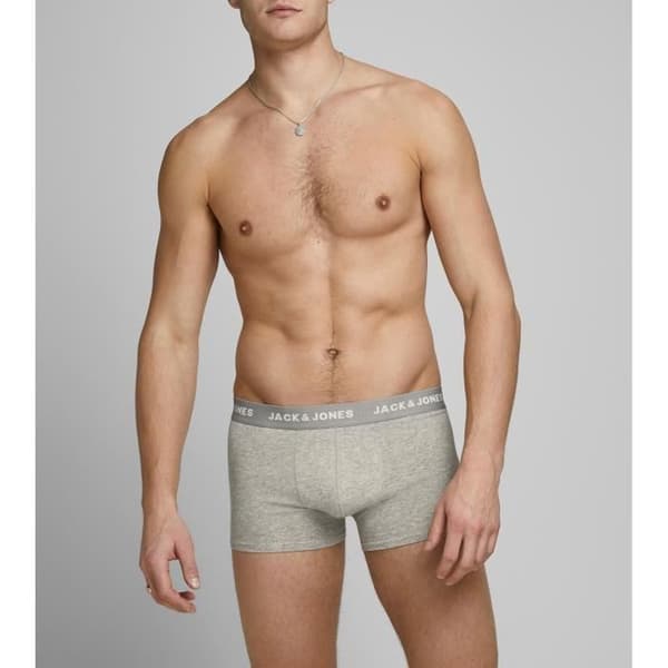 Kalsonger i bomull - JACK & JONES - 5-pack - Grå, blå, marin, svart - Bekväm och elastisk