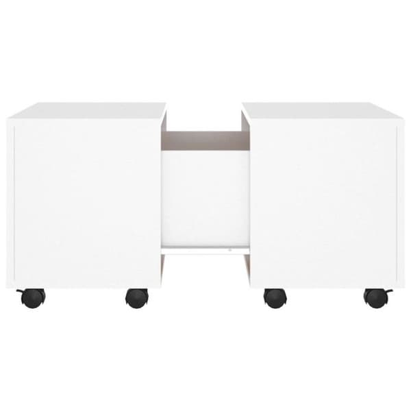 vidaXL Soffbord Vit 60x60x38 cm Spånskiva.