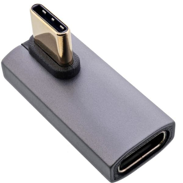 USB4-adapter - InLine - 35900H - 240W Power Delivery - Video 8K - Grå Aluminium