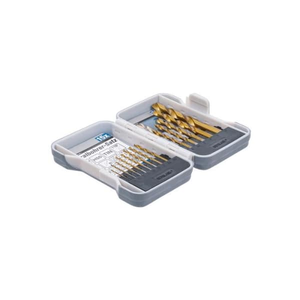 BGS TECHNIC spiralborrset - Titanium Nitride - 15 st - 50815