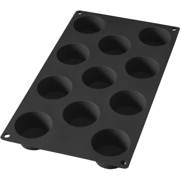Gourmetform 11 minimuffins - silikon, svart