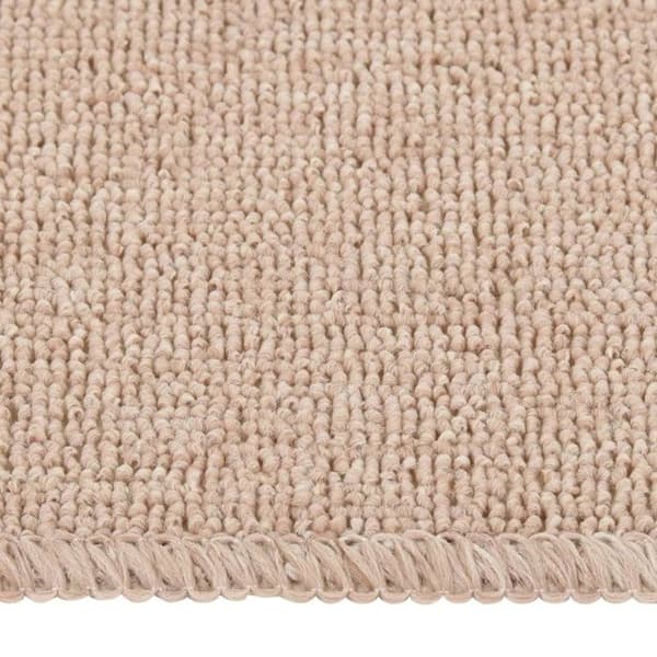 vidaXL Halkfria trappmattor 15 st 75x20cm Beige rektangulär