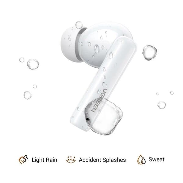 Hörlurar - Ugreen - WS200 - Bluetooth - In-ear - ANC vit