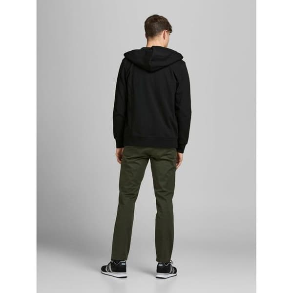 Jack & Jones Basic zip hoodie - svart