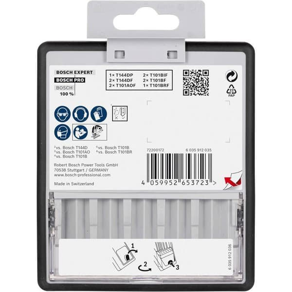 Coffert med 10 Pro Clean trä sticksågsblad - BOSCH - 2607011941