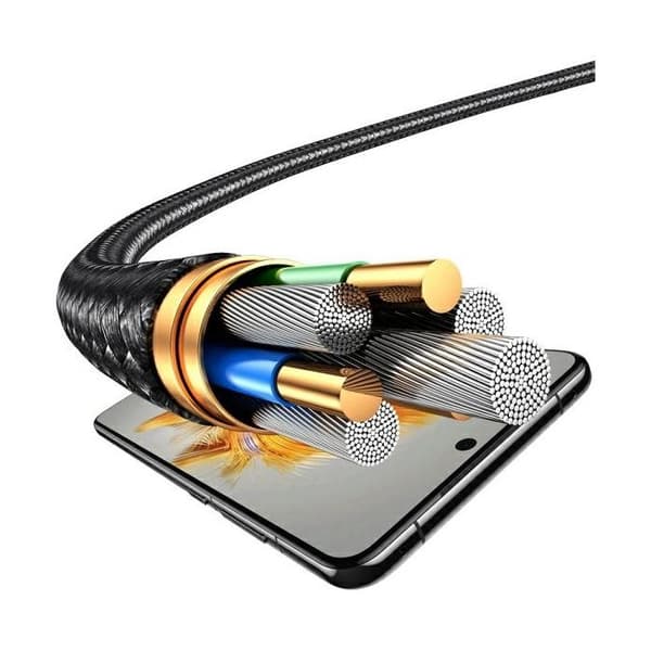 USB-kabel 4 i 1 USB-C/Lightning/Micro USB 15 W 1,2 m USAMS