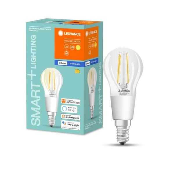 LED-lampa - LEDVANCE - Mini Filament - 4 W - Varmvit - E14 - Bluetooth