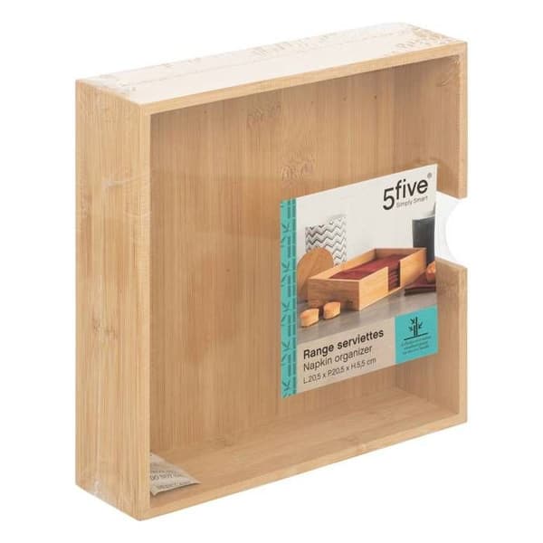 Servettställ 20 bambu 5x20,5cm - 5 five simply smart