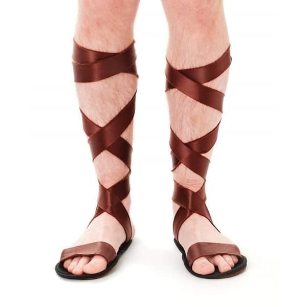 Forum Novelties - Bristol Novelty Roman Sandaler, Brun, One Size - BA714