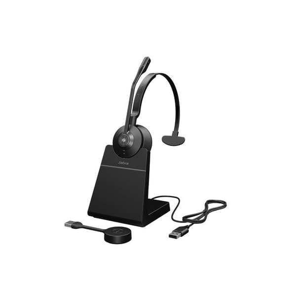 Mono headset - JABRA - Engage 55 SE MS - Bredbandsmikrofon - Räckvidd 150 m - DECT-säkerhet 256 bitar