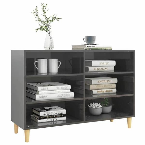 vidaXL Sideboard Blank Grå 103,5x35x70 cm Spånskiva