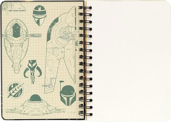 Notebook - Star Wars - Boba Fetts bok - A5 - Hårt pärm - Innerficka