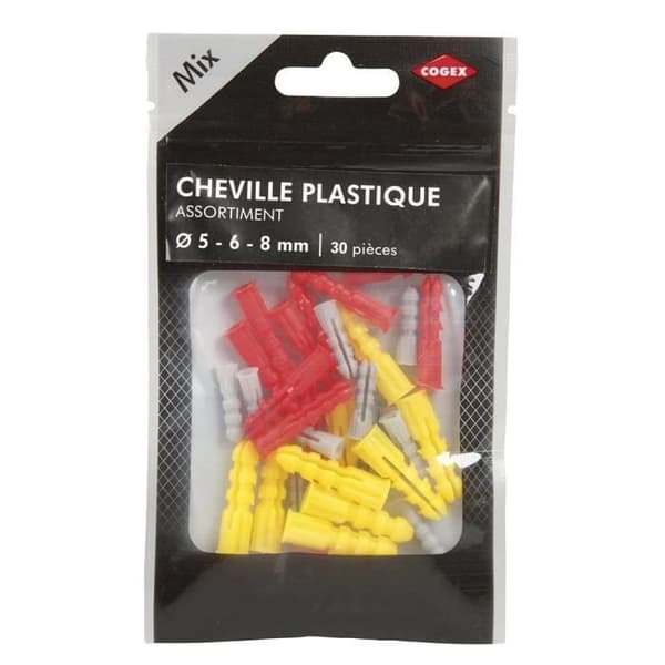 COGEX Plastankare - 30 st - 5, 6 och 8 mm