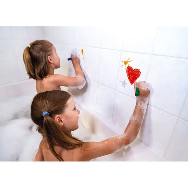 Färgläggning för badet 6 kritor