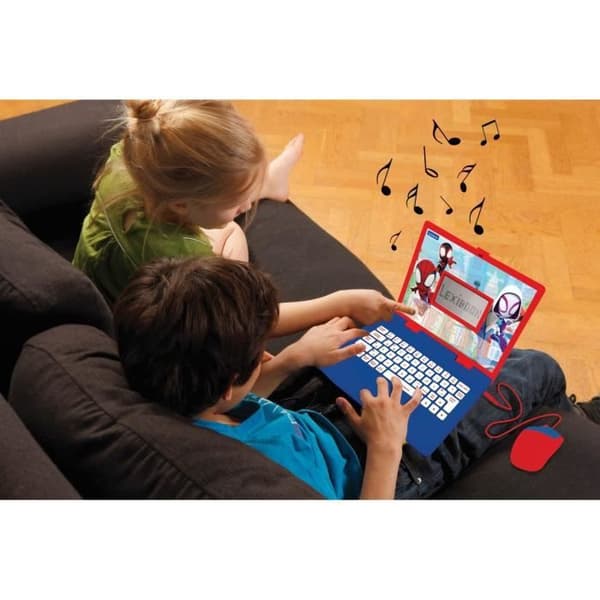 Bilingual Educational Computer Spiderman - LEXIBOOK - 124 aktiviteter